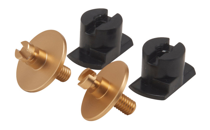 Billedeophæng til akustikpanel 2 stk. messing